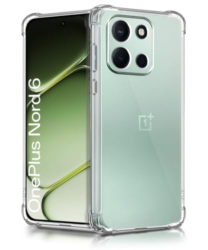Image of WOW IMAGINE Clear Back Cover Case for 1+ OnePlus Nord 6 5G | Shockproof Soft TPU Case | Cushioned Edges for Ultimate Protection Back Cover Case - Transparent