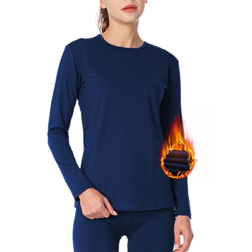 MANCYFIT Thermal Underwear for Women Long Johns Set Fleece Lined Ultra Soft