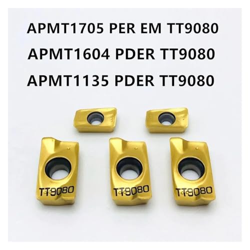 10PCS APMT1135 APMT1604 PDER TT9080 herramientas de torneado miniatura 4