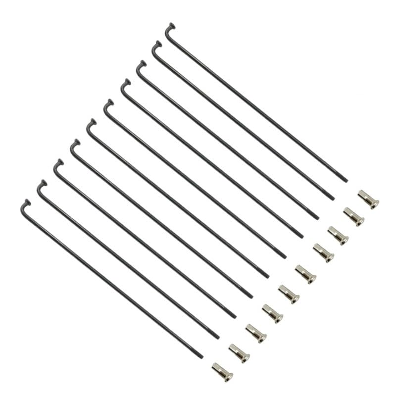 Rayons de vélo en J 12G 2.6mm par lot de 37 pièces pour réparation de roue