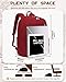 FOKDUVB Backpack for Middle High School Teen Boys Girls Large College Bookbag with Laptop Compartment Back to School Book Bags Mochilas Escolares para Niños Niñas Adolescentes (Dark Red, Solid)