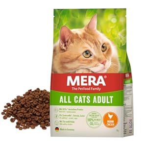 MERA Cats Huhn (10kg), Katzenfutter trocken für ausgewachsene Katzen, getreidefrei & nachhaltig, mit hohem Fleischanteil