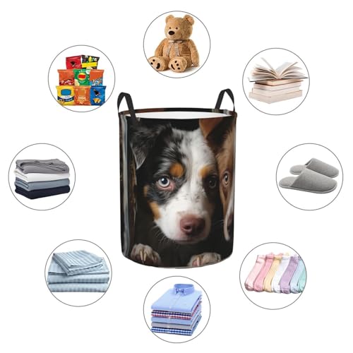 Grand panier à linge pliable imperméable sac à linge autonome - 5