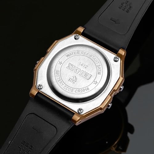Image of Skmei Wrist Watch for Unisex, Digital Sports Waterproof Watch Chronograph Alarm Backlight - 1412