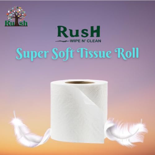 Image of Rush Premium Toilet Tissue Roll Paper (6 Pcs, 200 Pulls)