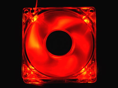 Apevia CF4SL-URED 80mm 4pin Molex Silent Red LED Case Fan - Connecting to Power Supply