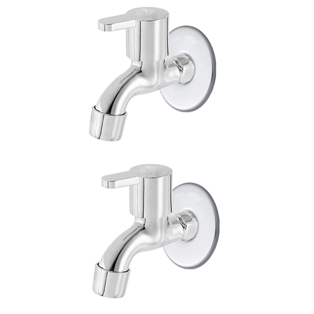 Cossimo Stainless Steel Marc Bib Cock Short Body for Bathroom, Chrome, Silver (1/2" Inch, 13mm) - Set of 2 (B09JW4Q4QH) Amazon Price History, Amazon Price Tracker