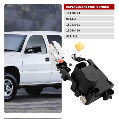 Image of Nakkaa Front Driver Side Door Lock Actuator Compatible with Silverado Sierra Escalade Suburban Tahoe 2001-2006 15110643 931318 15053681 15068499 ‎931-318 Latch Left