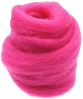 3x10g Handmade Wool Top Fibre Roving for Needle Felting Materials Rose Red | Needlecrafts & Yarn | Spinning & Felting | Roving Wool & Fibers