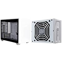 Cooler Master MasterBox NR200P Mini-ITX-PC-Gehäuse mit V750 SFX Gold 80 Plus Gold SFF/Mini-ITX-Netzteil, 750 W modulares PC, Weiß