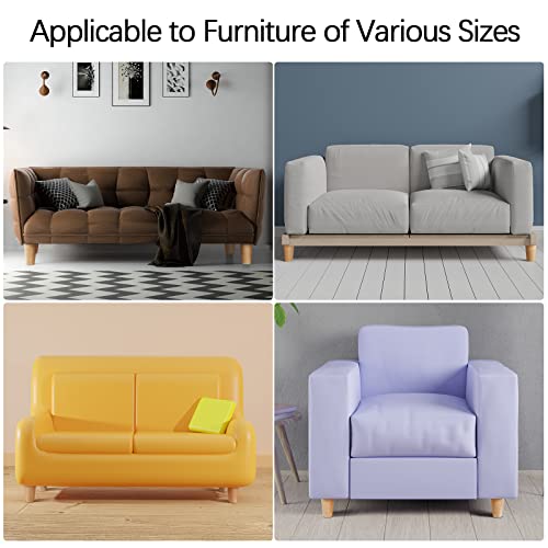 Turstin 8 Pieces Furniture Legs 4 Inches Round Solid Wood Furniture Feet Couch Legs Sofa Legs Replacement Legs For Armchair, Cabinet, Chair, Dresser Or Home Diy Projects, Natural Wood #TOP5