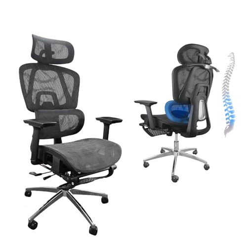 Hivento Cadeira Ergonômica, Encosto Ajustável em 145°, Apoios de ...