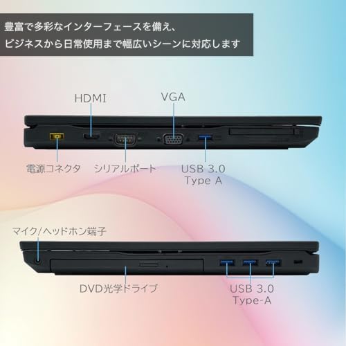 undefined ノートパソコン NEC VersaPro VK23 インテル Core i5 6200U/ 15.6インチHD / Windows11搭載 / Office2019付き / DVD内蔵&テンキー付く/中古整備済みPC/高速起動・大画面・初心者・テレワーク対応/マウス無料サービス (メモリ8GB/SSD256GB) の商品画像 4