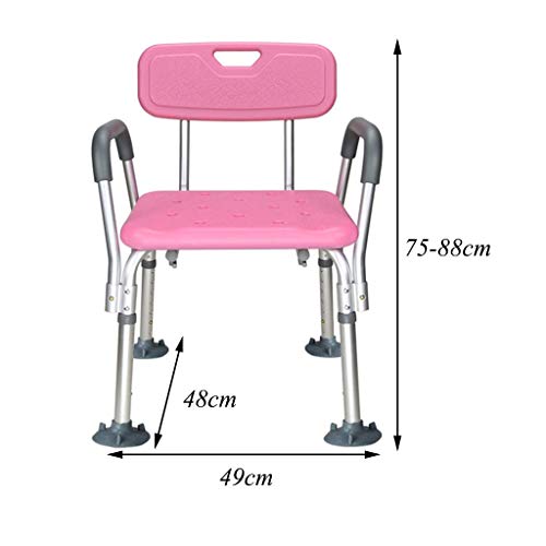 Chaise de douche réglable en hauteur avec ventouses pour senior - 3