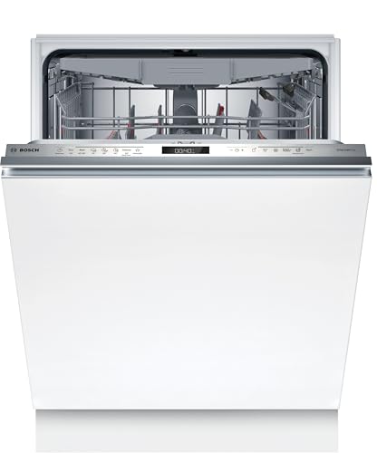 Bosch XXL lavavajillas 60 cm, totalmente integrado, serie 6, Made in Germany, secado mejorado, secado eficiente, higiene probada con Eco 50 °C, Smart Start, bandeja para cubiertos, Home Connect