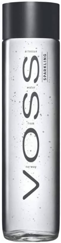 Voss Artesian Sparkling Water Bottle 375 ml (Pack of 24)