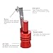 Aluminum Alloy Universal Turbo Sound Exhaust Muffler Pipe Whistle Car Roar Maker Red (RED, XL)