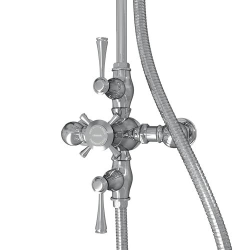 Image of Abbey 10 x 22 Shower Faucet Set with Handshower, Chrome