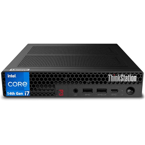 Oemgenuine Lenovo Thinkstation P3 Tiny Workstation Intel I7-14700, Customized Computer, 16Gb / 32Gb / 64Gb Ram Ddr5, 512Gb / 1Tb / 2Tb Ssd, Wifi 6 + Bt, Rj-45, Dp Port, Hdmi, Win 11 Pro - Black