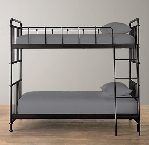 Pack of 2 100% Polycotton Bunk Bed Fitted Sheet 2ft 6" (76cmx190cm) Percale Non-Iron Easy Care Bottom Sheet RVs | Guest Beds | Caravan Campervan (2, Gray)