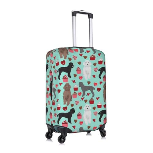 Housse de bagage imprimée caniche pour repérer sa valise - 3