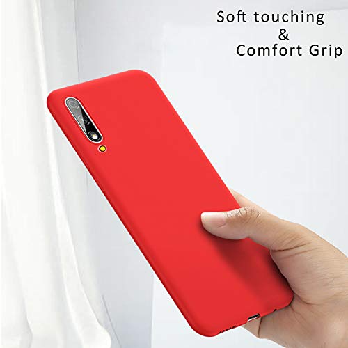 Meeter 7 x Carcasa Xiaomi Mi 9 Lite / CC9, Funda Reforzada Ultra Delgada Flexible de Gel Funda Protectora Blanda TPU Slim Bumper Case Mate Color Puro Silicona Protectora Cubierta para Mi 9 Lite