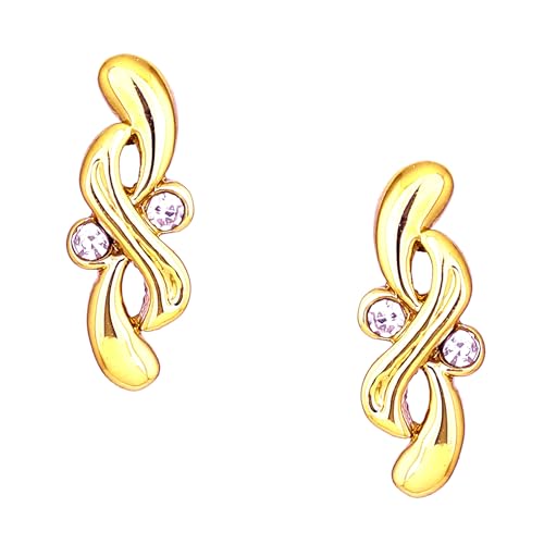 Estele 24 Kt Gold Plated Zinc Brass Infinite S Golden Stud Earrings for Girls (B08D7NR6HJ) Amazon Price History, Amazon Price Tracker