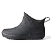 fereshte Men's Ankle Rain Boots Waterproof PVC Short Rubber Garden Boots Black 41-25.5cm - US 7.5