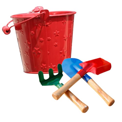 SUPVOX 1Set Portable Gardening Tool Set for Hand Tools for Gardening Flowering and Outdoor Play Includes Handy Garden Shovel and Rake for Little Gardeners