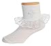 Girls White Baptism First Communion or Christening Socks with Cross .by Tip Top