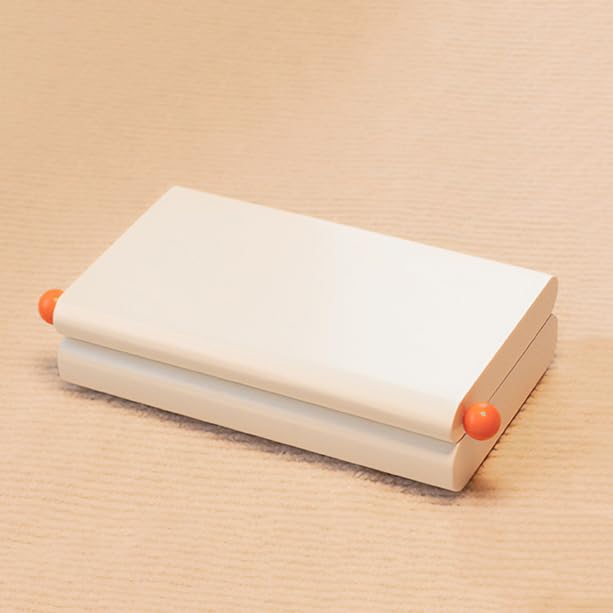Drewniana mini organizator biżuterii przenośny z lustrem do zegarka, naszyjnika, pierścionka, kolczyków,White,14.5 * 8 * 6cm