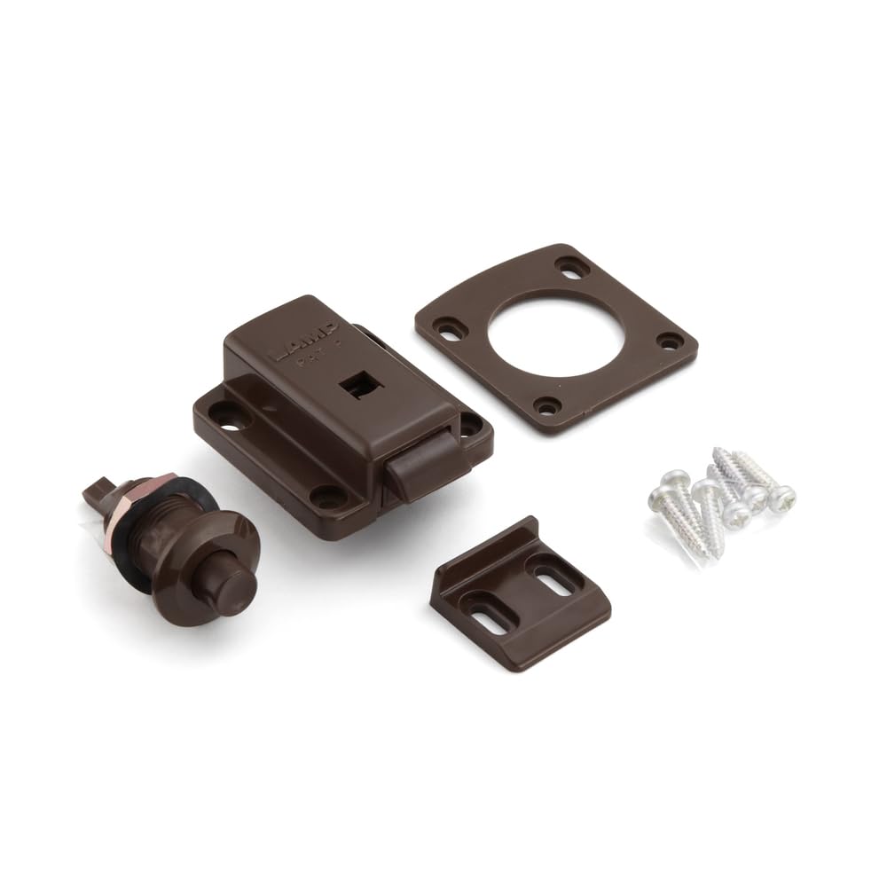 Bouton poussoir camping-car et yacht pour porte de meuble 22-25mm