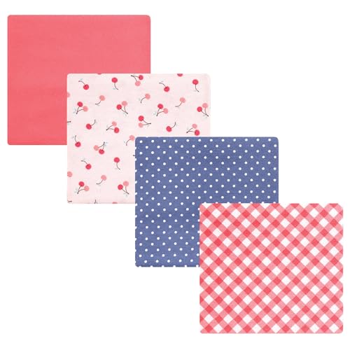 Image of Luvable Friends Little Treasure Flannel Receiving Blankets 4pk