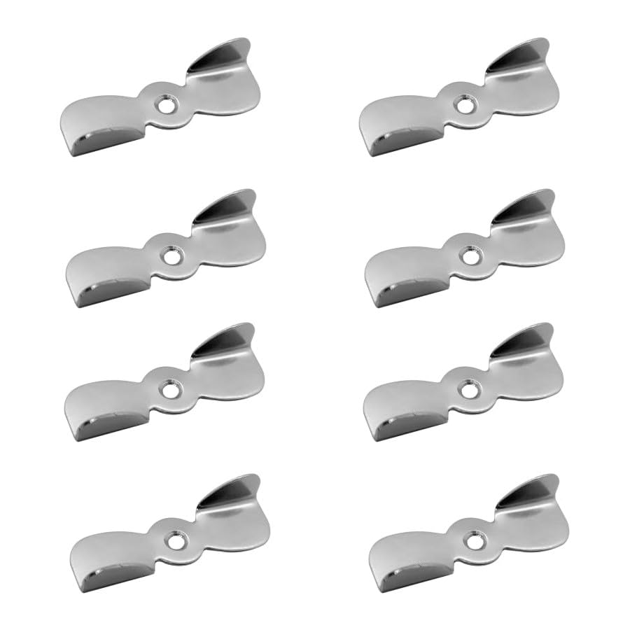 Full Turn Button Latch (Stainless Steel) - Twist Stopper - Billy Billi - Off Butterfly Type for Windows, Wardrobes and Doors - Pack of 8 (Comes with SS Screws)-image-8
