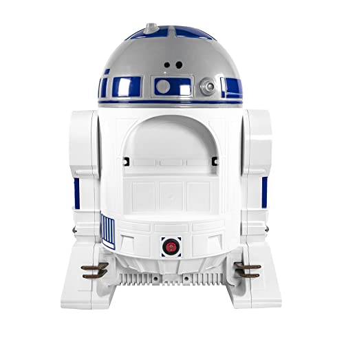 Uncanny Brands Máquina de fazer pipoca Star Wars R2D2 - Aparelho de cozinha Droid totalmente operacional glide