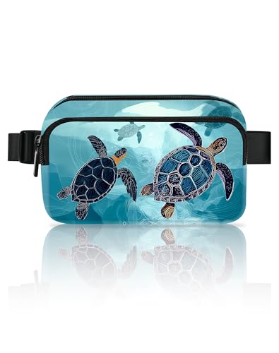 Image of Sea Turtle Fanny Pack for Women Belt Bag Fashion Everywhere Waist Pouch Lightweight Crossbody Bags with Adjustable Strap