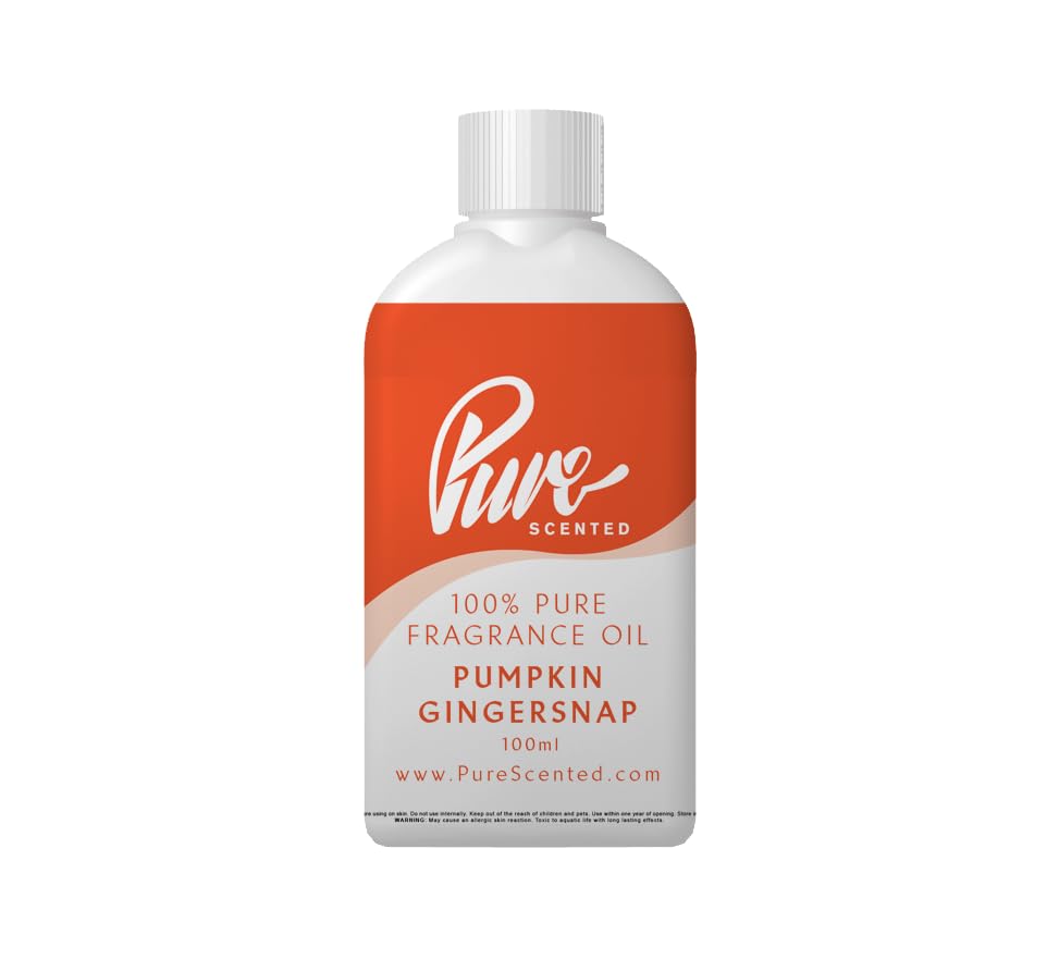 Pure Scented 100ml Fragrance Oil - Vegan & Cruelty-Free, for Candles, Soaps, Slime, Diffusers, Cosmetics, Wax Melts & DIY Crafts (1 x 100ml, Pumpkin Gingersnap) — image 1