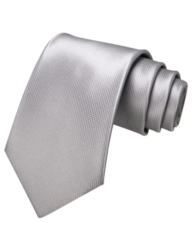 Image of JEMYGINS Solid Color Tie Mens Necktie for Business and Wedding