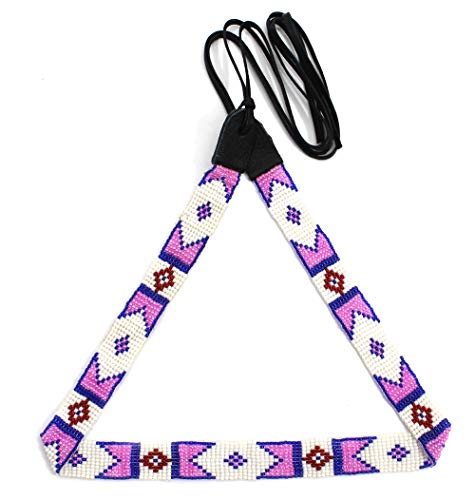 Image of Cowboy Western Beaded Hat Band Rodeo Style Handmade