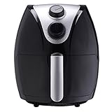 Costzon Electric Air Fryer, 3.2 Quart 1500W, Healthy Oil Free Cooking, Rapid Air Circulation System, Low-Fat, Dishwasher Safe, Detachable Basket Handle Deep Cooker (Black)