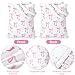 Paterr 4 Pack Pink Bow Canvas Tote Bags Coquette Aesthetic Grocery Shopping Bags with Handles Reusable Cute Preppy Stuff Bow Gift for Women