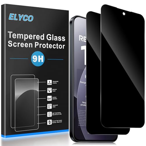 ELYCO Sichtschutz Schutzfolie für Xiaomi Redmi Note 15 Pro 5G für Panzerglas 2 Stück Sichtschutzfolie Anti-Spy Panzer Schutz Glas Privacy Displayschutz 9H Härte Kratzfest