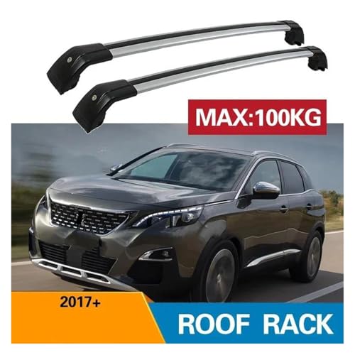 Barras techo Peugeot 3008 soluciona falta espacio maletero aluminio 2 uds 2