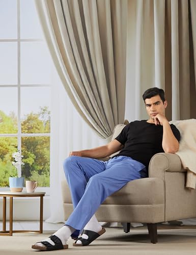 Image of Jockey RM09 Men's Super Combed Cotton Relaxed Fit Pyjama with Side Pockets