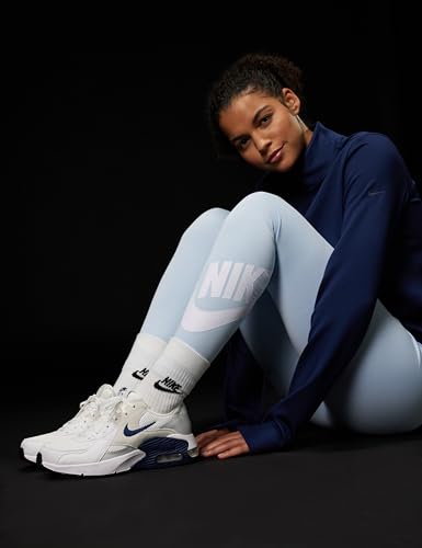 Nike Women's Air Max Excee Shoes, White/Midnight Navy-Photon Dust-Black, 8