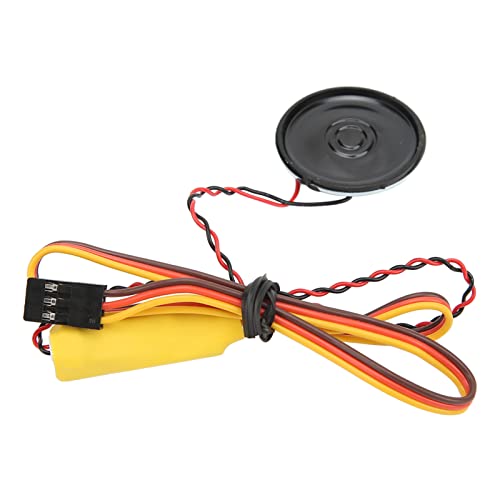 Dilwe RC Mini Lautsprecher, 90dB Mini Sirene RC Car Sound Simulator Crawler Armaturen für 1/8 1/10 Fahrzeuge