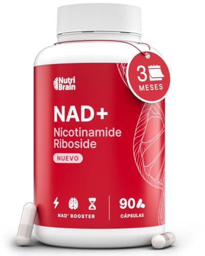 NAD+ 100% PURO alta absorção 300 mg Nicotinamide Riboside (NR) 100% sem mistura | 90 cápsulas, anti-idade e fadiga, NAD Booster, saúde celular e vitalidade, sem glúten, sem OGM