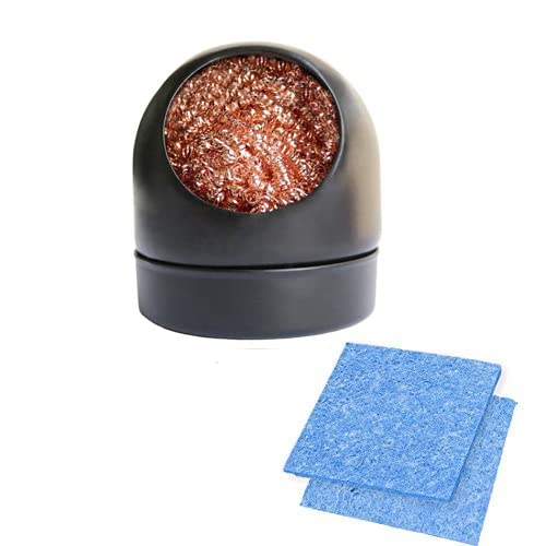 Buyyart New Universal Welding Head Cleaner with 2Pcs Sponge Cleaning Iron Tip Soldering Solder With Stand Convenient Stainless Steel (B09LTY5P7Y) Amazon Price History, Amazon Price Tracker