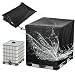 Produktbild IBC Tank Abdeckung, 1000L/300L/600L/800L Abdeckplane für IBC Container, 210D Oxford Regenwassertank Schutzhaube Cover,wasserdichte Schutzhülle Rregentonne(Size:300L : 81 * 61 * 100CM,Color:Black)