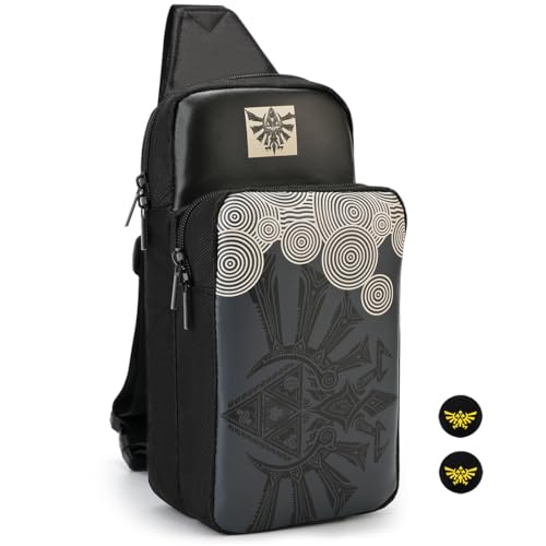 Cute Travel Bag for Nintendo Switch, Lite, OLED, Steam Deck – Small Sling Portable Backpack Carrying Crossbody Shoulder Gaming Storage Case for NS Console Dock Joy-Cons Accessories